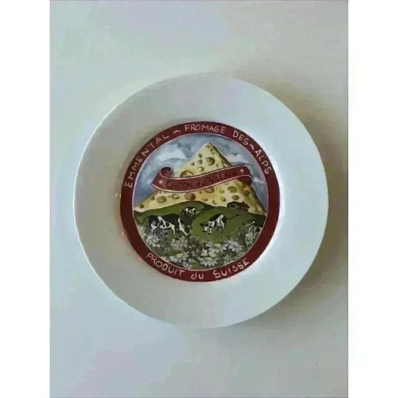 Restoration Hardware Classic Cheese Plates NEW in box set of 4 8" exclusively RH - Picture 4 of 7